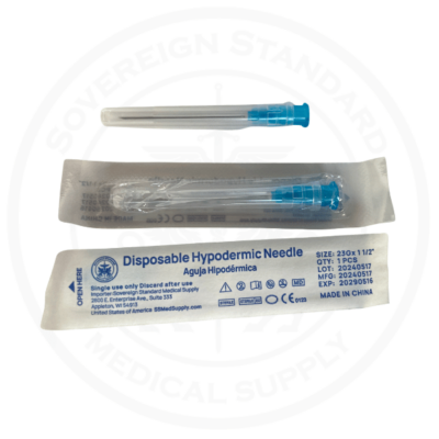 23 Gauge Hypodermic Needle 1.5 Long - 25 Count