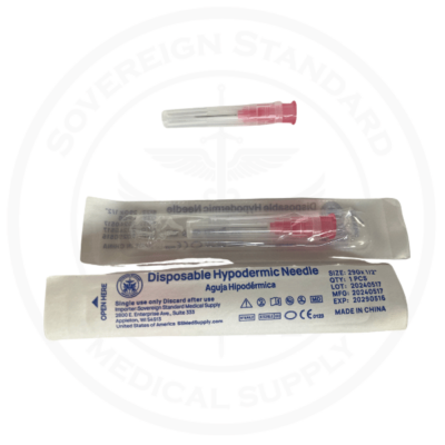 29 Gauge Hypodermic Needle 0.5 Long - 25 Count