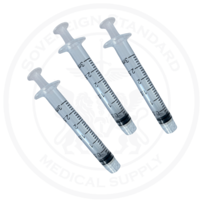 3CC LuerLock Syringe - 25 Count
