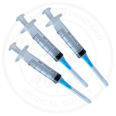 5CC LuerLock with 23 Ga Hypodermic Needle